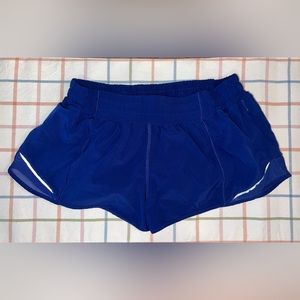 Lululemon Cobalt Blue Hotty Hot Shorts Size 10